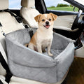Dog Booster Car Seat, Comfy Dog Bed for Car with Safety Belt and Storage Pockets, Detachable Washable Pet Car Seat for Small Medium Sized Puppies Cats Under 30-35 LB