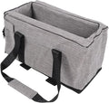 Small Dogs Center Console Dog Car Seat Crafted from 300D PU Material with Wide Angle View, Portable and Secure Pet Booster Car Seat for Cat Pet, Suitable for Travel