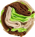 SUPVOX Pet Snuffle for Dogs Interactive Feeding Toy to Slow Down Eating Sniffing Skills Fleece Material Avocado Green for Snuffle Training