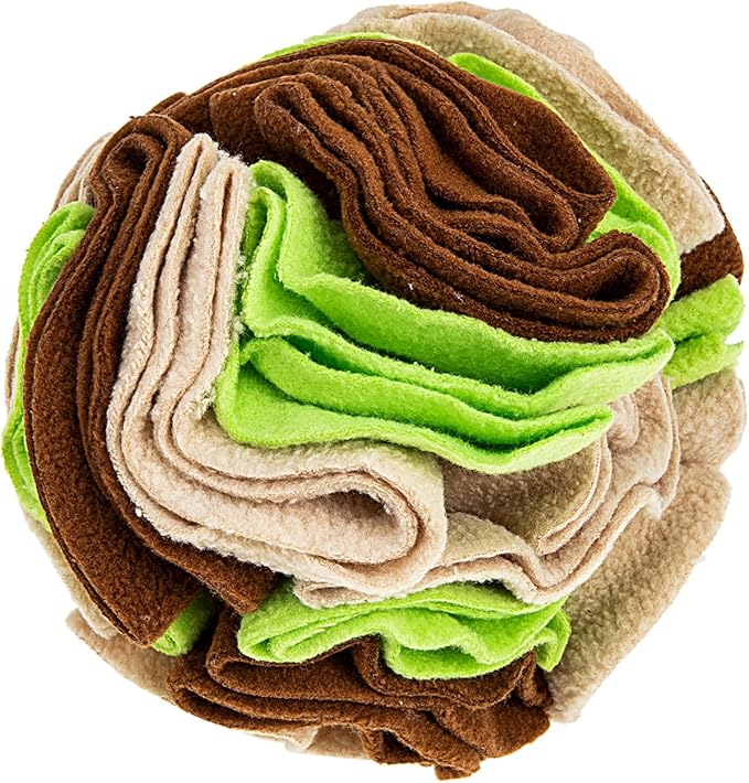 SUPVOX Pet Snuffle for Dogs Interactive Feeding Toy to Slow Down Eating Sniffing Skills Fleece Material Avocado Green for Snuffle Training