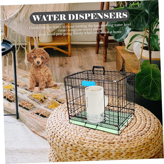 Household Pet Water Dispenser Control Automatic Feeder for Dogs Cats Easy Hanging Design Capacity for Home Travel