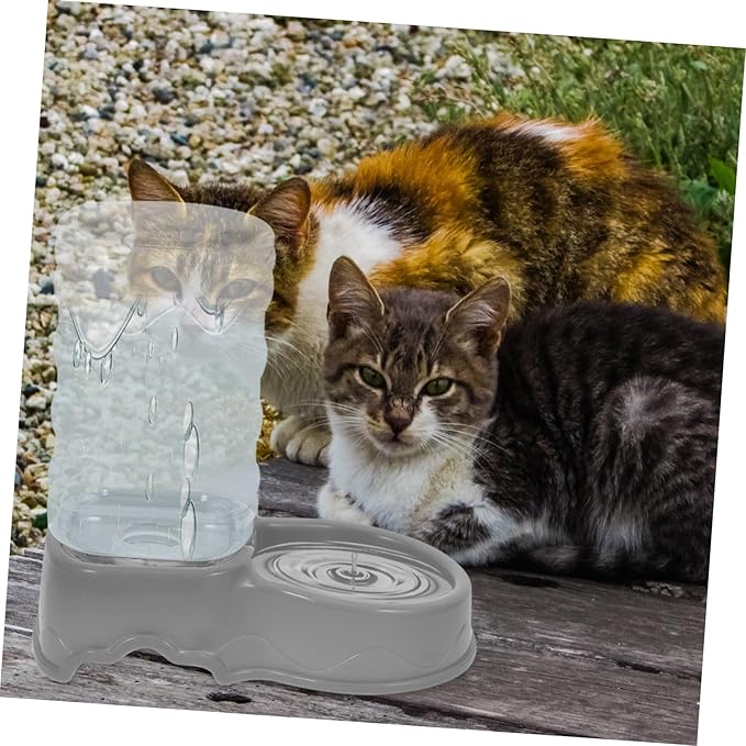 Cat and Dog Feeder Bowl Automatic Water Dispenser Plastic Material Easy to Clean