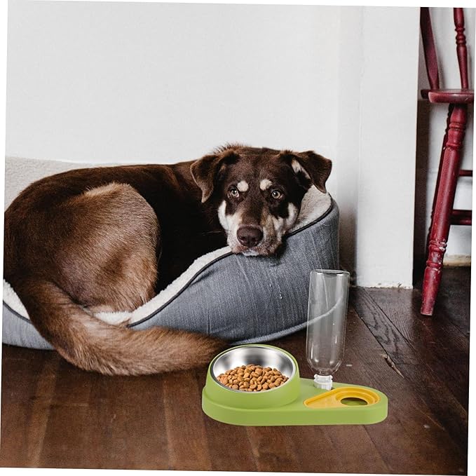 VANZACK Automatic Pet Feeder with Water Dispenser Lightweight and Pet Bowls for Dogs and Cats Elegant Design Easy to Use Prevents Spills for Home Use