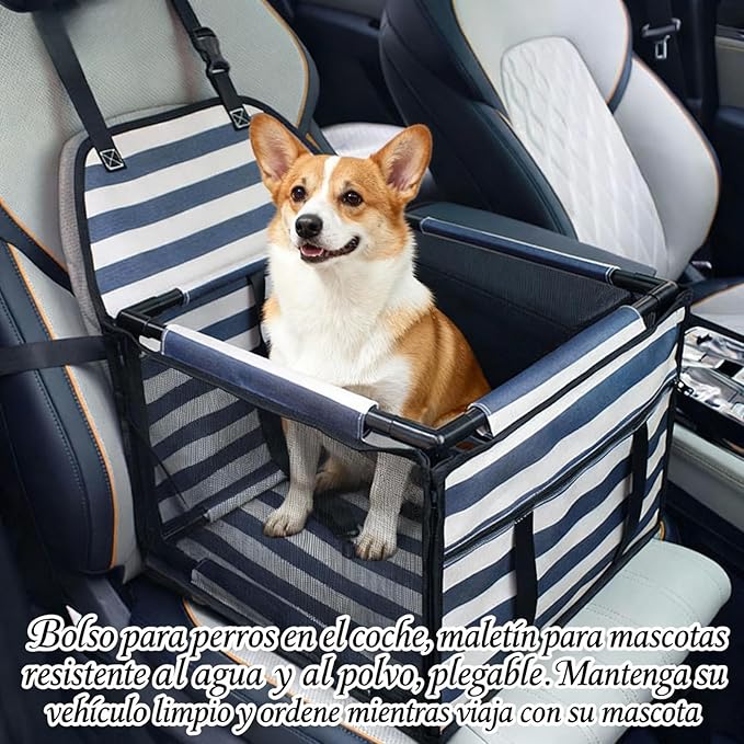 Yosoo Health Gear Dog Car Seat, 39x39x27cm Foldable Pet Travel Carrier with Wearproof Oxford Fabric for Cats Dogs Vehicle Protection