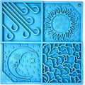 SodaPup Sky eMat – Durable Lick Mat Enrichment Feeder Made in USA from Non-Toxic, Pet-Safe, Food Safe Rubber for Mental Stimulation, Digestive Health, Avoid Overfeeding, Calming, More