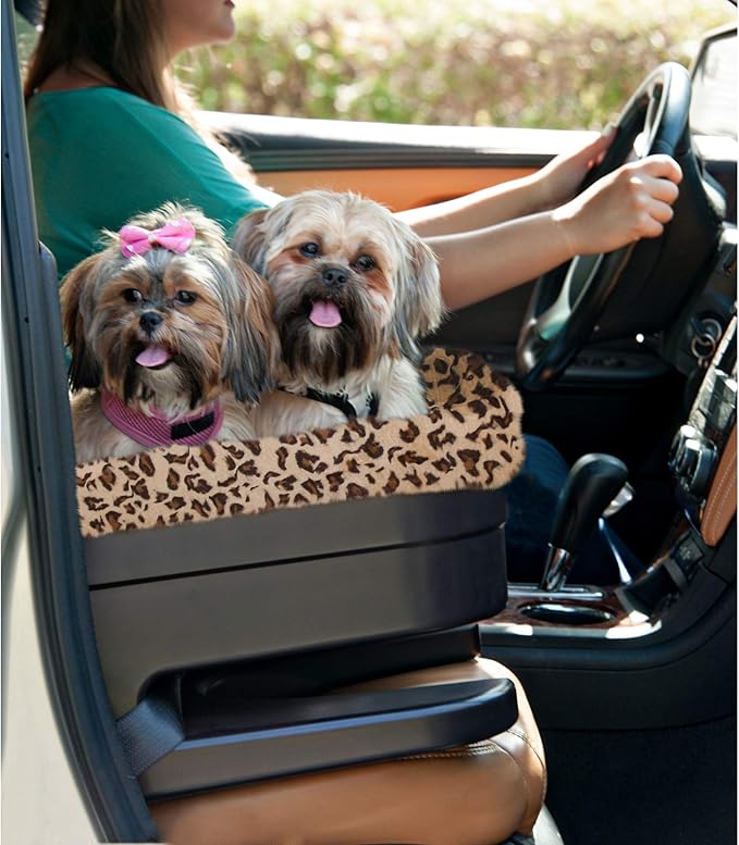Pet Gear Booster Seat for Dogs/Cats, Removable Washable Comfort Pillow + Liner, Safety Tethers Included, Installs in Seconds, No Tools Required, 3 Colors