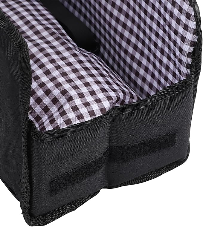 Console Dog Car Seat Non Slip Portable Center Console Dog Safety Car Seat Booster for Travel (Black)