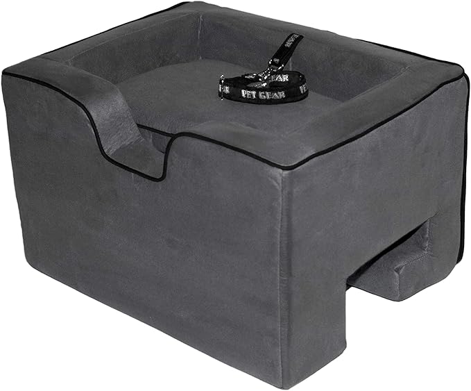 Pet Gear Lookout Booster Car Seat, Removable Comfort Pillow, Safety Tether Included, Installs in Seconds, No Tools Required, 3 Colors