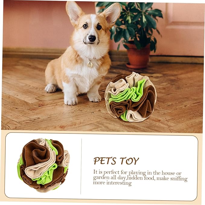 Dog Feeding Toy Interactive Sniffing Ball for Puppies Mental Physical Exercise Slow Eating Ball for Dog Training