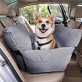 Dog Car Seat for Medium & Small Dogs - Portable Car Crate Carrier with Tear-Resistant Fabric, Non-Slip Base & Upgraded Padding - Adjustable Straps with Secure Clips for Travel Indoor Outdoor