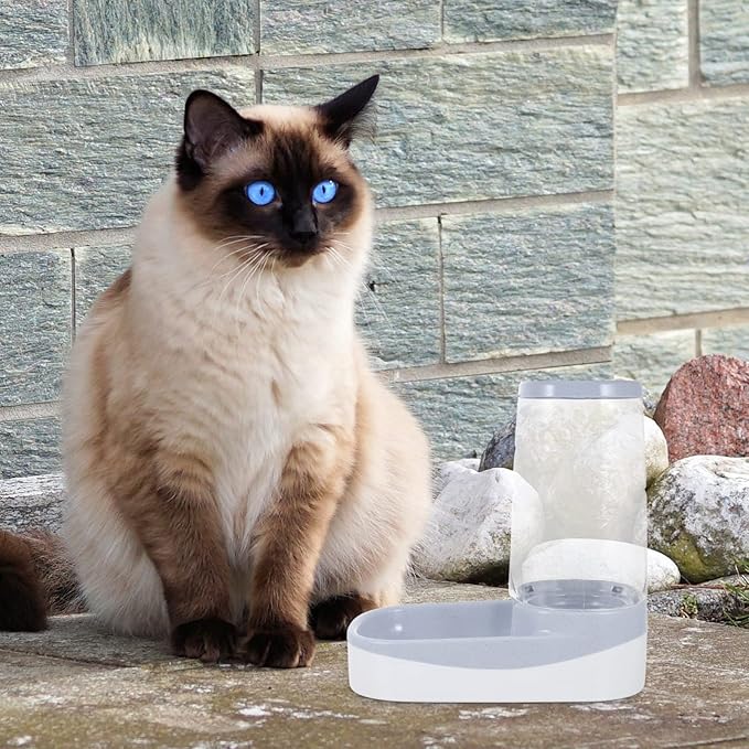 Mipcase Automatic Pet Feeding Tool Large Capacity Feeder 3.8l Dispenser Clear Bowl for Pet Food Storage