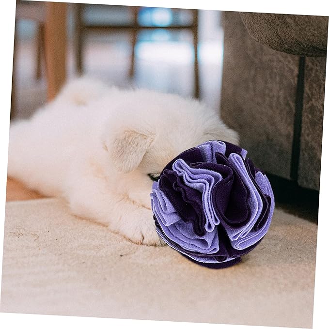SUPVOX Pet Sniffing Ball Interactive Foraging Toy for Dogs Upgraded Fleece Material Stimulates Smell Reduces Boredom for Playtime and Training Activities