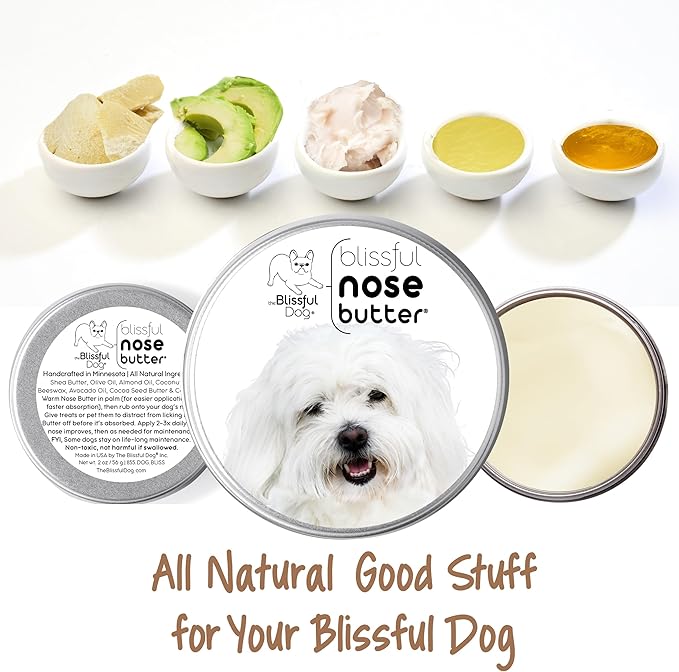 The Blissful Dog Coton De Tulear Unscented Nose Butter, 1-Ounce