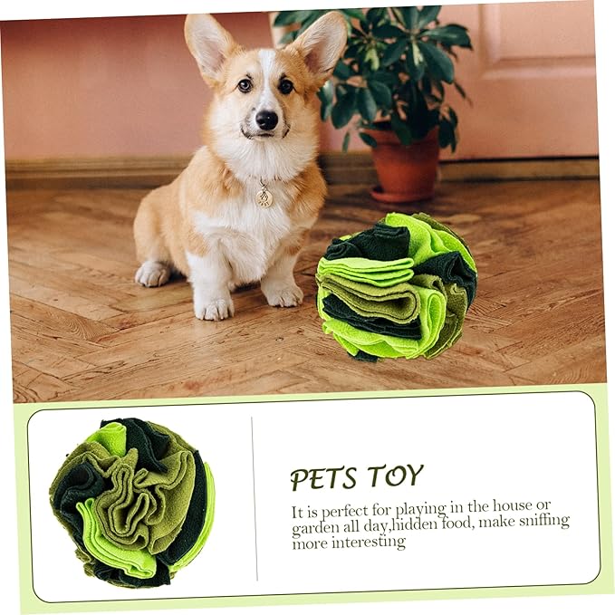 YARNOW Interactive Sniffing Ball for Dogs Durable Pet Toy for Slow Feeding Encourages Foraging Skills Easy to Clean