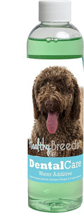 Healthy Breeds Dog Dental Care Water Additive for Spanish Water Dog - Helps Freshen Breath, Reduce Plaque & Control Tartar - Mint Flavor - 8 oz