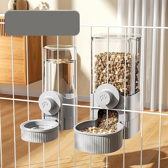 HUANGANG Clear Pet Feeders Bowl Dog Feeders Small Dogs Cats Drinking Bowl Large Capacity Cage Water Feeders Food Bowl