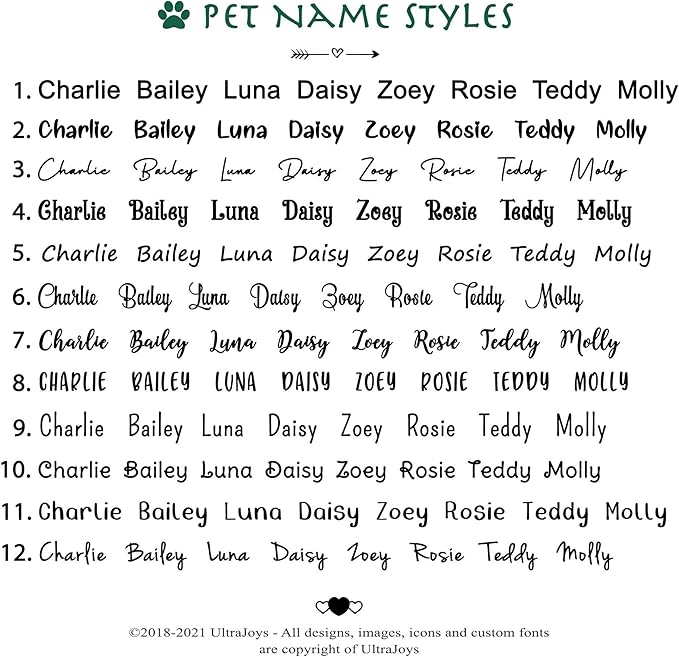 Ultra Joys Custom Personalized Pet ID Tag - Brushed Stainless Steel Bone Tag, Small
