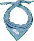 Lucy & Co. Set Sail Bandana - Designer Puppy Accessory. 100% Polyester. Soft, Stylish and Appropriate for Any Occasion. Machine Washable, Small, Blue with Green & Yellow Sailboats
