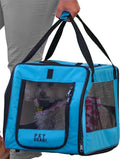 Pet Gear Signature Pet Safety Carrier and Car Seat for Small Dogs & Cats, Sapphire
