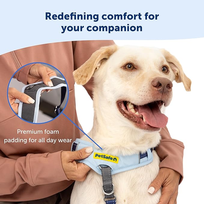 PetSafe Easy Walk Comfort No-Pull Dog Harness - Better Walk Training Harness - Full Body Padded Design - Durable Fabric - 5 Point Adjustable Fit - Everyday Leash Training - Pink - Medium/Large