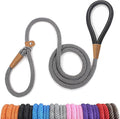 lynxking Dog Leash Slip Lead 5 6 8 FT Dog Training Leash Strong Heavy Duty Braided No Pull Training Lead for Small Medium Large Dogs