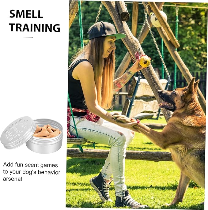 BESPORTBLE 10pcs Dog Scent Training Kit Aluminum Sniffle Box for Smelling Training Treats for Dogs Odor Tool Nose Tool