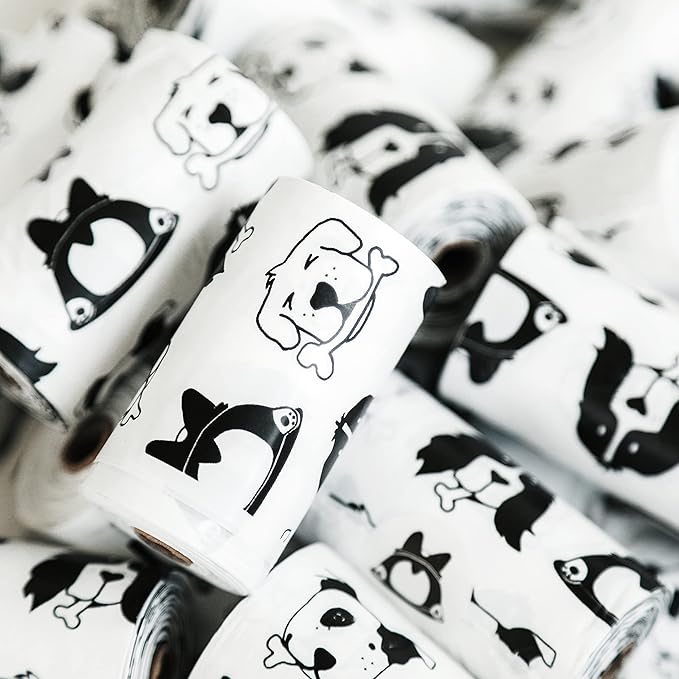 EXTRA Large Dog Poop bags | CRAP HAPPENS | 11x15 inches | Animal Bags for Waste | Leakproof and Odorless (High Density Polyethylene)