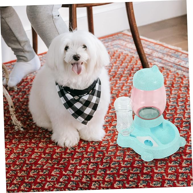 ERINGOGO Pet Bowl Feeder Automatic Drinking Fountain for Dogs and Cats Safe Sturdy and Pet Feeder
