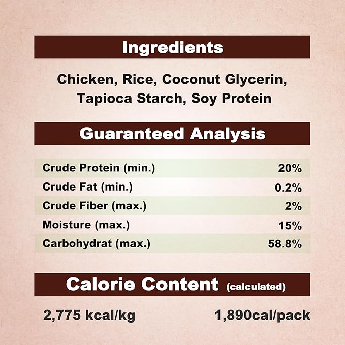 Afreschi Chicken Dog Treats, All Natural, Healthy & Easily Digestible, Grain-Free Puppy Chews, Low-Fat, Human Grade Training & Rewards Dog Snacks, Rice Sticks, 24 oz Pack