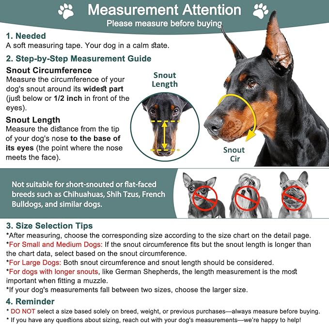 BARKLESS Dog Muzzle, Basket Muzzle for Small Medium Large Dogs, Soft Cage Mouth Cover for Biting Chewing, Allow Drinking Panting for German Shepherd Pitbull Rottweiler (1 (Snout 6-7½"), Blue)
