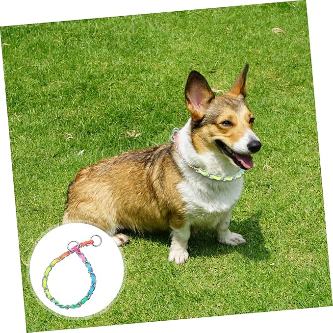 SUPVOX Unique Design Dog Collar Puppy Chain Collar Stylish Dog Traction Rope Fashionable