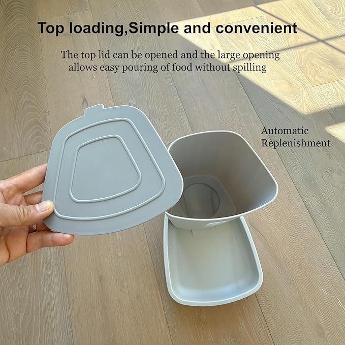 Automatic Dog Feeder and Cat Water Dispenser Set DogWater Bowl Dispenser for Cat Food Dispenser Automatic Water Dispenser for Dogs Cats Large Capacity Auto Refill Pet Feeder