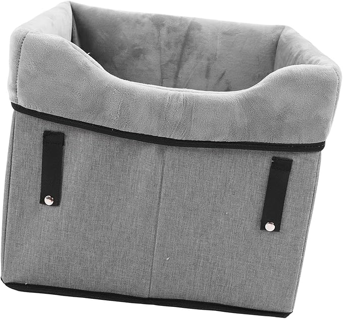 Travel Carrier Cage Dog Car Seat Small Dog Booster Car Seat Adjustable Strap Oxford Fabric Reinforced Car Dog Seat for Small Dogs Cats