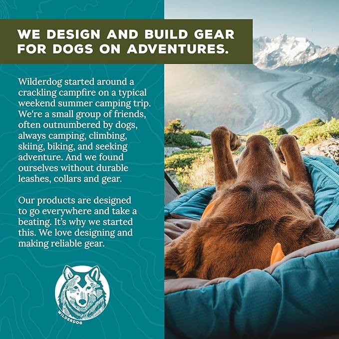 Wilderdog Dog Bandana with Lightweight Quick Drying Poly-Blend Mesh Material in Hazy