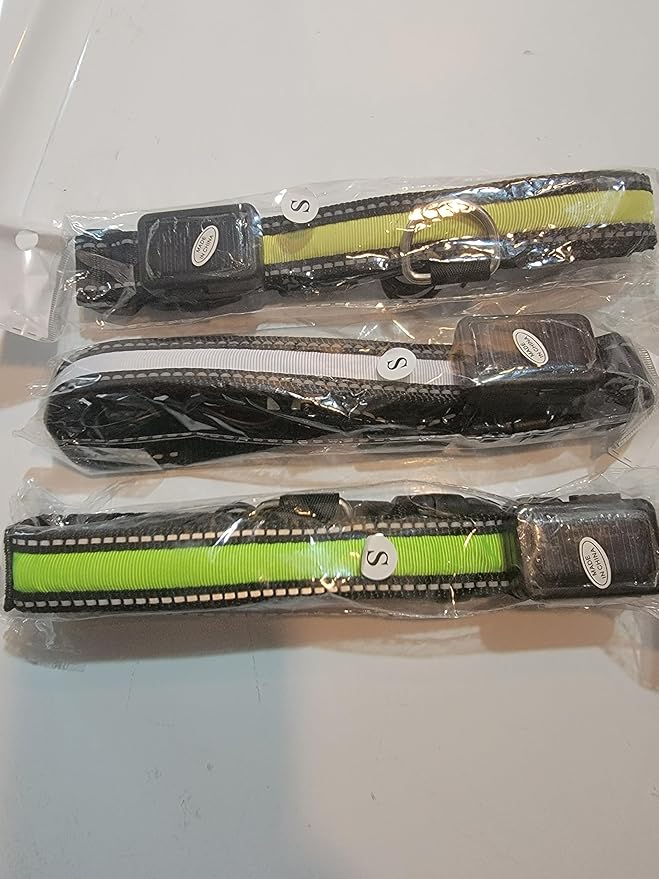 LED Dog Collar Light Rechargeable Color Changing, Glow in The Dark Dog Collars Waterproof Glowing Dog Collars for Large Small Medium Dogs (Large, Green)