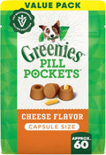 Greenies Pill Pockets for Dogs, Large Size Soft Dog Treats, Cheese Flavor, 15.8 oz. Pouch