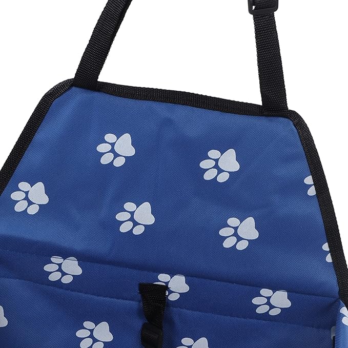 ZJchao Pet Car Seat Breathable Slip Proof Safety Leash Design Dog Car Basket for Puppy Cat (Blue)