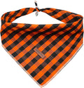Lionheart glory Dog Bandana 1 Pack Washable Soft Dog Scarf, Fall Bib Scarf Boy Girl Bandanas Square Halloween Bandanas for Small Medium Large Dogs