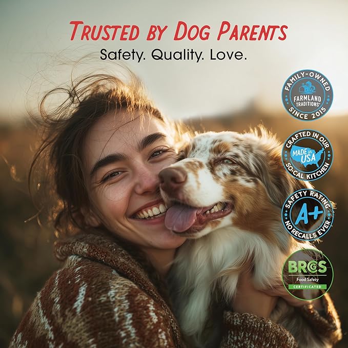 Farmland Traditions Dogs Love Chicken Jerky Dog Treats with Only 3 Ingredients and No Fillers, 2 Pound (Pack of 1) Bag.