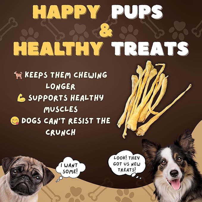 Woofley's Lamb Tail Dog Chew- (25 Count) - Meaty Thick Bones for Dogs - No Splinter Dog Bones