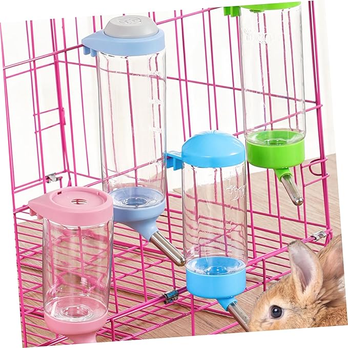 2pcs Pet Water Bottle Automatic Dog Cat Feeder Water Dispenser Pet Feeding Tool Cage Accessories
