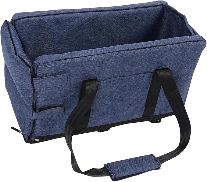 GOTOTOP Dog Car Seat Pet Booster Seat Travel Bed for Small Dogs Cats with 2 Safety Belts Removable Washable Comfortable Portable Multifunctional Use