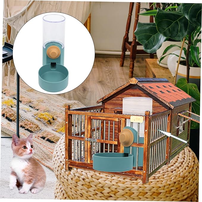 Happyyami 1pc Automatic Cat Water Dispenser Hanging Pet Water Container for Dogs and Cats Bottle Design for Easy Inspection Pet Drinking Supplies