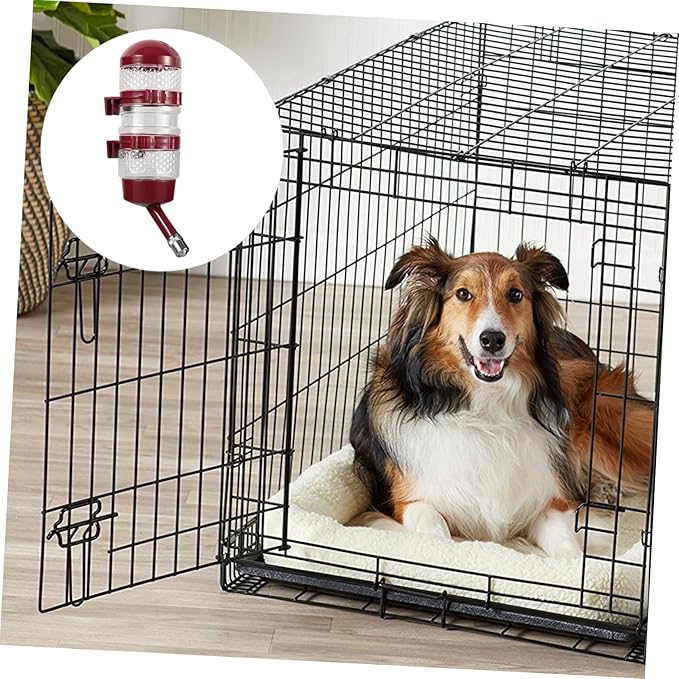 Large Hanging Dog Water Dispenser Automatic PET Feeder for Cats and Dogs Water Bottle Ball Valve for Kennels and Cages