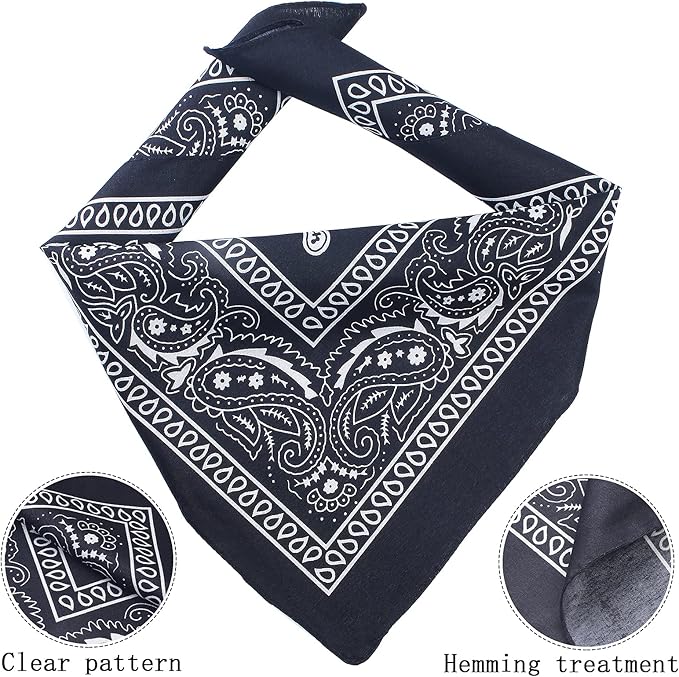 Yewong Pet Cowboy Costume Accessories - Dog Cat Pet Size Cowboy Hat and Bandana Scarf West Accessories for Puppy Kitten Party Festival and Daily Wearing Set of (Coffee Hat+Black Bandana)