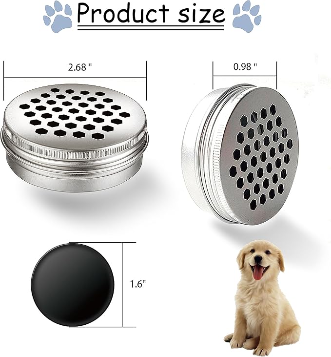 Dog Scent Work Tins Training Kit Nose Work Containers Magnetic Dots Scent Work for Dogs Training Smell Aluminum Cans (6 tins+4 Scent Work kit)