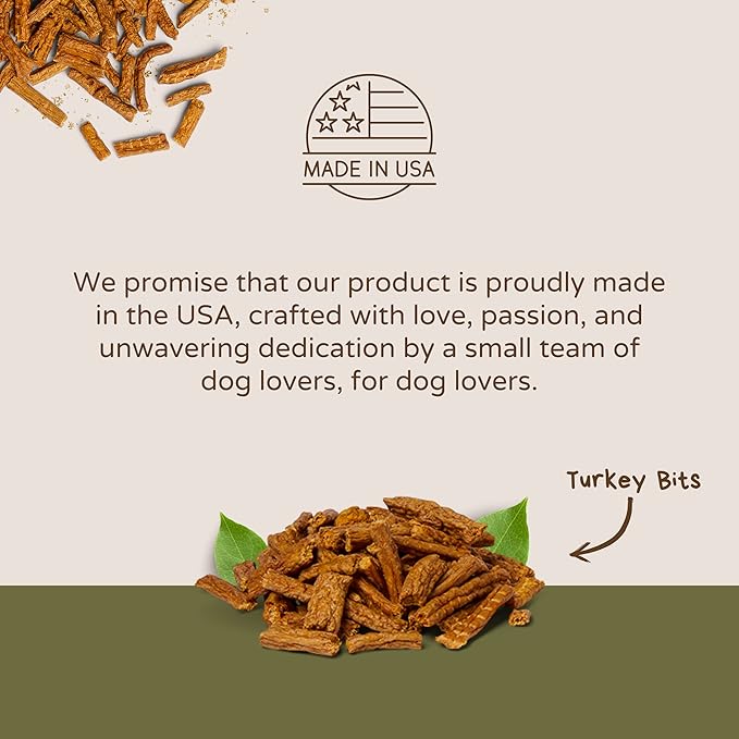 Boulder Dog Food Company All Natural Bits Dog Treats, 8 Ounces (Turkey Bits)