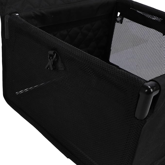 Breathable and Comfortable Dog Car Seat, Detachable Washable Dog Booster Seat, Multi Functional Pet Travel Bed with Safety Belt, Pet Car Seat for Small Medium Dogs Cats
