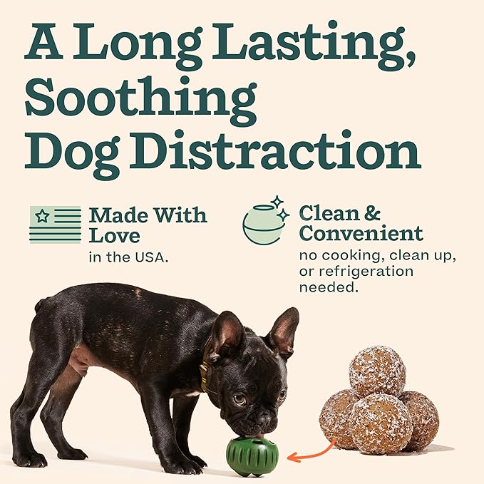 Woof Pupsicle Calming Starter Kit - Pupsicle and Calming Pops Bundle - Long-Lasting Interactive Dog Toy, Low-Mess Design - 10 Refills with Thiamine, Tryptophan, Passion Flower for Small Dogs 10-25 lbs