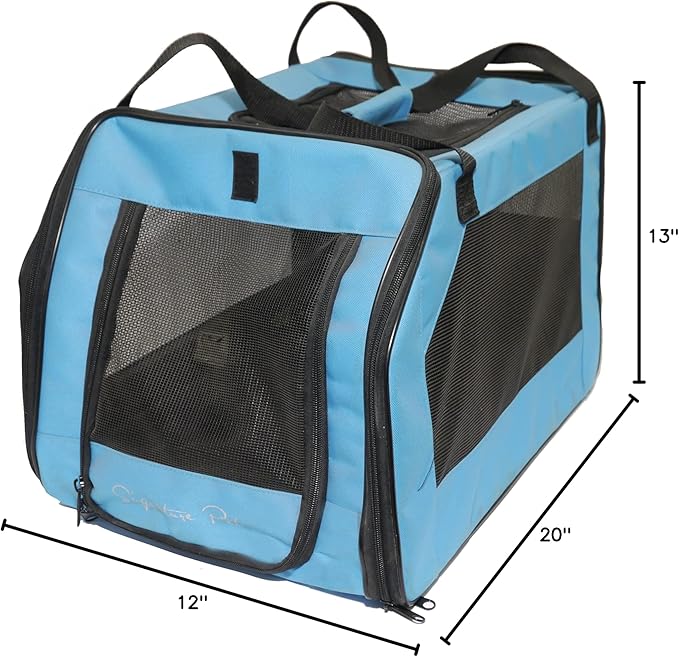 Rosewood Options Pet Car Seat Carrier, Medium, Aqua